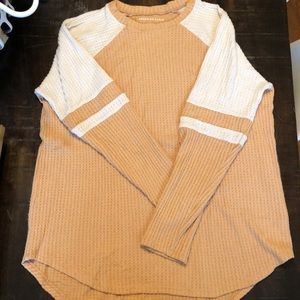 American Eagle waffle knit top sz medium